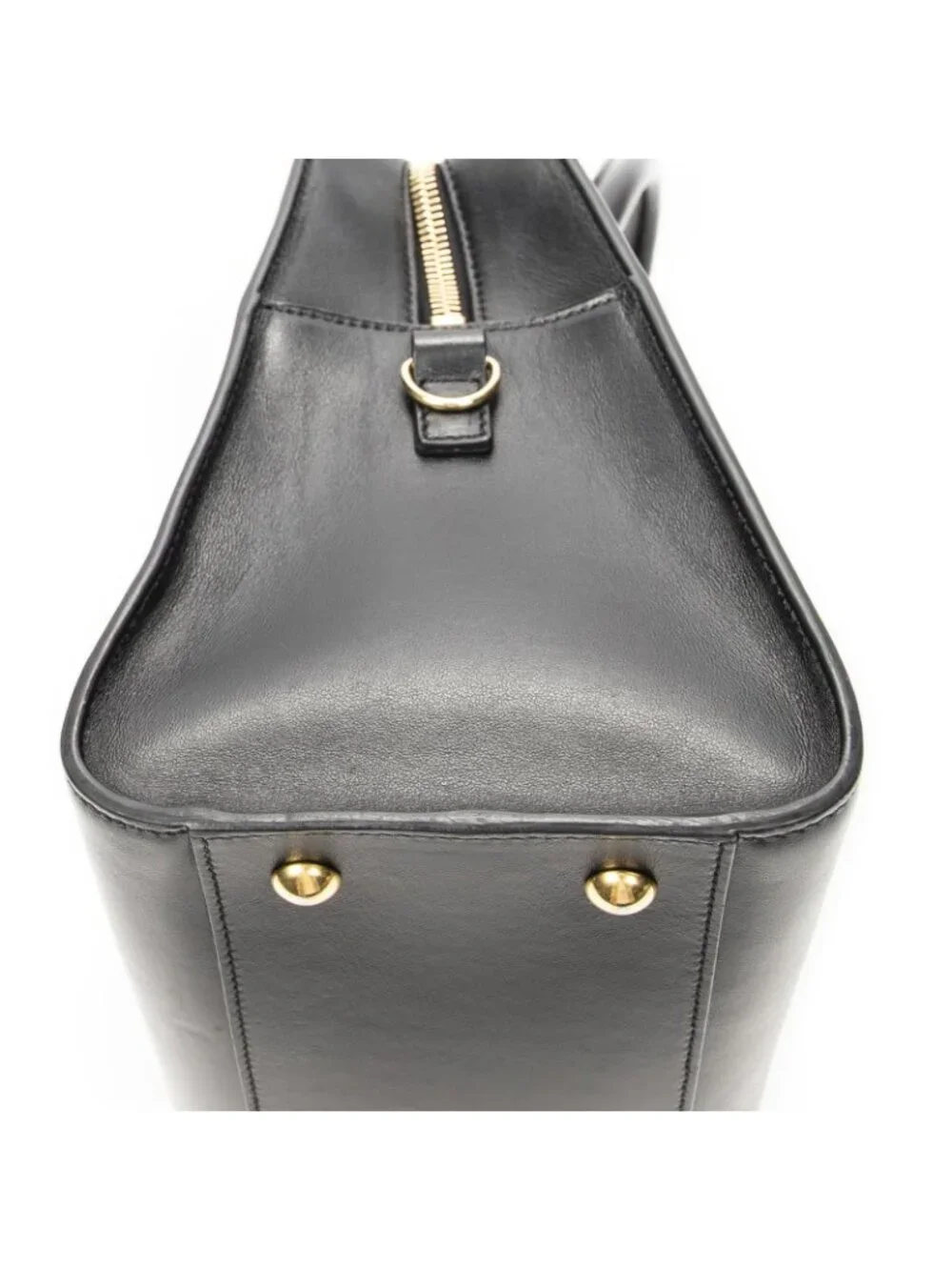 ★SOLD★ Saint Laurent Yves Small Monogram Cabas Black Small Scarf Skin Leather - Picture 7 of 10